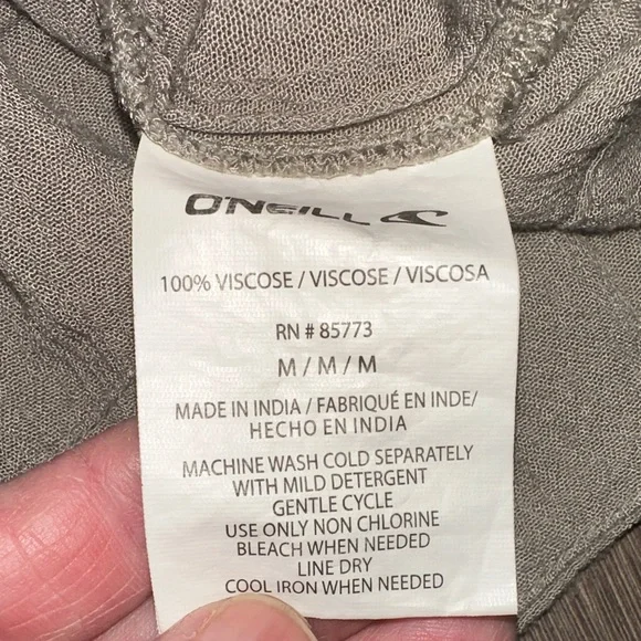 O'Neill Sage Green Ruffle Sleeve Blouse Women’s - Picture 3 of 9